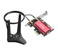 WAVLINK Tarjeta de Red WiFi 6E AX5400M PCIe, Adaptador inalámbrico tribanda AX210 con Bluetooth 5.3, MU-MIMO, WPA3, OFDMA, disipador térmico avanzado, para PC con Windows 11/10