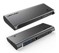 WAVLINK Thunderbolt 3 Dock con función de Carga de 85W Compatible con MacOS y portátiles con Windows específicos (DisplayPort, Gigabit LAN, Audio)