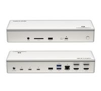 WAVLINK Thunderbolt 4 Quad Display Dock 15-in-1, 40Gbps Docking Station con carga portátil 98W, individual 8K @30Hz Quad 4K @60Hz, 2.5G RJ45,SD V4.0,10Gbps USB3.1 para MacBook Pro/Air y más