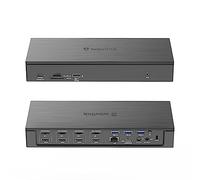 WAVLINK USB C/USB 3.0 Quad 4K Dual 5K@60Hz Docking Station,100W PD/DC Charging for Thunderbolt 3/4,Windows/Mac,MacBook Neo,4 HDMI(2.0),4 DP(1.2),SD 4.0 Card Reader,2.5G Ethernet,USB 3.1/3.0-A