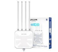 WAVLINK WiFi 7 Outdoor Mesh BE5100 - Router y Access Point Impermeable IP67 con PoE, Antenas 8 dBi, Protección contra Rayos para Granjas, Jardines y Uso Comercial