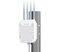 WAVLINK WiFi al aire libre 6 Amplificador de malla - 1800Mbit/s Doble Banda (2,4G+5G) Router al aire libre y punto de acceso con PoE, 4x8dBi Antenas de alta ganancia, IP67 Resistente a la intemperie