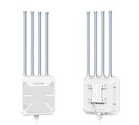 WAVLINK WiFi6 Outdoor Access Point, Long Range Outdoor WiFi, Dual Band 2.4G+5G AX3000 Mesh Extender con antenas PoE/4x8dBi High-Gain/IP67 Protección contra la intemperie