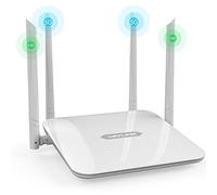 Wavlink XQAMEU 1200Mbps Dual Band Smart WiFi 2 x 2 Antenas MIMO 5dBi Router 5G y 300Mbps a 2.4GHz / Alta Velocidad High Speed Range Extender / 5GHz Gigabit Router inalámbrico a Internet para el hogar