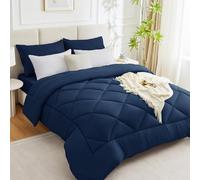 WAVVE Edredón Cama 80 Invierno - Relleno Nórdico 140x200 cm de 450 gr/m² para Cama 80x190, Fibra Suave y Transpirable, Azúl