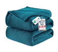 WAVVE Manta Extra Grande para Cama 180, Manta Franela para Sofá 230x270 cm, Sobrecama Suave, Cálida, Transpirable (270x230 cm, Turquesa)