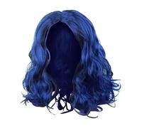Wavy Curly Blue Wig, Shoulder Length Wig, Blue Cosplay Wig, Loose Curly Wig, Women’s Blue Wig, Curly Wig for Adults, Shoulder Length Curly Wig, Blue Wig for Girls, Curly Blue Wig Women 25cm