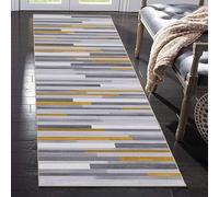 WAWFONG Alfombras de Pasillo Larga Alfombra para Cocina Alfombra Antideslizante Geometría Moderno Alfombras Grandes Lavable Alfombras Entrada Interiores 40 x 100 cm para Salón Dormitorio Lavadero