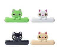 Wawiawu Clips para patatas fritas de gato, sellado de bolsas de cereales, clips de dibujos animados para bolsas de aperitivos, para cocineros del hogar, padres, propietarios de viviendas, panaderos