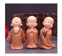 WAWPU Estatuas de Buda de monje, estatuas de Buda meditadoras, hechas a mano, adornos zen, decoración de Buda para decoración de oficina en casa (O)