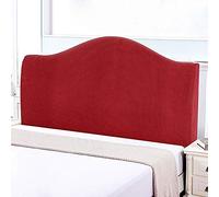 WAWPU Funda elástica for cabecera de Cama, Antipolvo, Gruesa y Suave, de Forro Polar Coral, for Camas tamaño Queen, Twin, Full y King.(Red,2M)