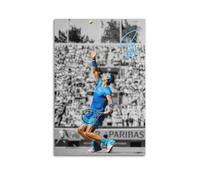 WAWYY Rafael Nadal - Póster de jugador de tenis para habitación, impresión estética, pintura de pared, lienzo moderno, decoración de dormitorio, 20 x 30 cm