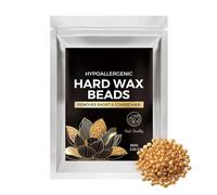 Wax Beads For Hair Removal - 100g Natural Gentle Reusable | Face Body Waxing Beads Kit, Smooth Skin Depilatory Wax | For Bikini Back Chest Home Salon Travel Men Women Use