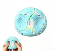 Wax Cracking Squishy Stress Ball, Crunchy Squishy Squeeze Ball, Crispy Sensory Fidget Toy for Anxiety Relief, Focus Support, Wax Crack Texture Stress for Adults (B)