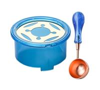 Wax Seal Melting Kit - Electric Heater Pot with Spoon, Complete Wax Sealing Set for Sticks and Beads | DIY Envelope Crafting, Wedding Invitations, Letter Decoration, Artistic Stamps, Personalized