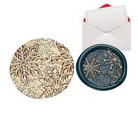 Wax Seal Stamp Set - Copper Christmas Stamp Heads, Reusable Embossing Tool, Decorative Sealing Accessory for Cards, Gift Wrap, Wedding Invitations, Party Crafts | Holiday Crafting DIY Stationery Embel