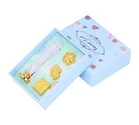 Wax Stamp Seal Kit with 4 Retro Stamps, Classic Clear Pattern Wax Seal Stamp Set for Wedding Invitations, DIY Envelopes, Gifts and Craft Projects, Resin and Metal Construction (White Queen-3