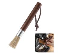 WAXKOP 1 Pieza Brochas para Cafeteras, Cepillos para Cafeteras Mango de Madera, Cepillo de Limpieza, para Cafetera para Máquinas de Café, Portafiltros y Molinillos