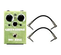 Way Huge WHE207 Green Rhino Overdrive MKIV Stomp Box con 2 cables de conexión