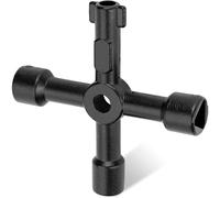 Way Key, Multifunction Utility Key, Radiator Exhaust Key, Utility Key for Gas Meter Electrical Box, Electrical Cabinet, Radiator Cleaning (Black)