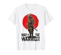 Way of The Warrior Samurai Katana Red Sun Vintage Grunge Camiseta