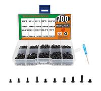 Waycreat Juego de 700 tornillos para computadora portátil M2 M2.5 M3 para SSD IBM HP Dell Lenovo Samsung Sony Toshiba Gateway Acer Disco Duro SATA, (10 tamaños)