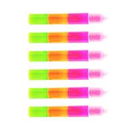 Wayfadacc 6x Star Highlighter Creative Spliting Markers Bism Pen Coloring Marker Bible Marker