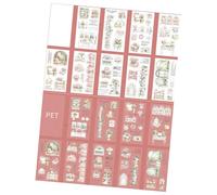 Wayfadacc Adhesivo decorativo de papel estético resistente al agua para diario, botella de agua, álbum de fotos, portátil