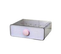 Wayfadacc Caja de almacenamiento transparente para lencería, múltiples sistemas divisores, construcción resistente para calcetines, ropa interior, armario