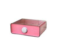 Wayfadacc Caja de almacenamiento transparente para lencería, múltiples sistemas divisores, construcción resistente para calcetines, ropa interior, armario