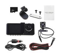 Wayfadacc DashCam - Cámara delantera trasera e interior DVR para coche, grabadora de video para coche, grabadora de conductor 1080P