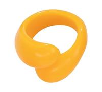 Wayfadacc Elegantes anillos coloridos de doble gota, joyería geométrica irregular para fiestas, citas y uso diario