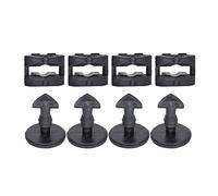 Wayfadacc Kit De Inserción De Bloqueo De Embellecedor De Argolla De Remolque Clips De Cubierta De Gancho De Argolla De Remolque Tornillos para Discovery 4 Embellecedor De Clip De Rejilla De