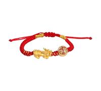 Wayfadacc Pulsera de dragón de cuerda de mano de la suerte, ajustable, accesorio de joyería para prosperidad y bien