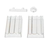 Wayfadacc Rodillo de cuentas de acrílico transparente de arcilla suave para hacer joyas, herramientas circulares elípticas