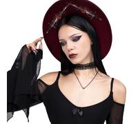 Wayfadacc Sombrero oscuro multiusos diseñado para entusiastas del punk y artistas creativos que sirven como accesorios de disfraces, accesorios de fotografía