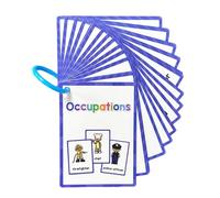Wayfadacc Tarjetas didácticas de construcción de vocabulario para niños de aprendizaje temprano, herramienta de enseñanza para niños en edad preescolar de 3 a 8 años