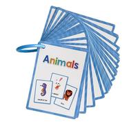 Wayfadacc Tarjetas didácticas de construcción de vocabulario para niños de aprendizaje temprano, herramienta de enseñanza para niños en edad preescolar de 3 a 8 años