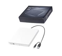 Wayfadacc Unidad de disco externa ligera para laptop y escritorio, soporta varios medios, instalación simple, unidad de disco externa silenciosa