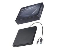 Wayfadacc Unidad de disco externa ligera para laptop y escritorio, soporta varios medios, instalación simple, unidad de disco externa silenciosa