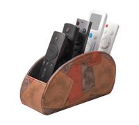 WAYIFON Soporte para mando a distancia con 5 bolsillos, gran soporte para TV, DVD, 4K Stick y mandos a distancia Bluray, almacenamiento remoto para bolígrafos, patrón de collage M