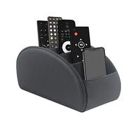 WAYIFON - Soporte para mando a distancia con 5 bolsillos, gran soporte para TV, DVD, 4K Stick y mandos Bluray, mando a distancia para bolígrafos, L-negro