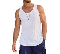Wayleb Camiseta Tirantes Hombre Básica para Gimnasio y Running