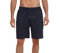 Wayleb Pantalones Cortos Deportivos Hombre Verano Algodón Bermuda Shorts Deporte Bolsillo con Cremallera Cordón Elástico Running Correr Fútbol