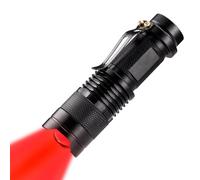 Wayllshine High Power One Mode LED Rouge lampe de poche puissante Single Mode Rouge lampe de poche lumière rouge lampe de poche LED Rouge lumière rouge lampe de poche pour l'astronomie aviation Nuit