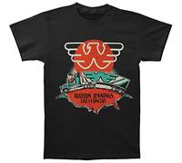 Waylon Jennings - En vivo en concierto de la camiseta de los hombres, Large, Black