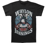 Waylon Jennings Men's Lonesome T Shirt Black M