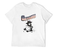Waylon Jennings Outlaw Mens Casual Camiseta Blanco Tee, blanco, M