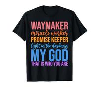 Waymaker Milagro Trabajador Promesa Guardián Jesús Fe Cristiana Camiseta