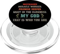 Waymaker Miracle Worker Promise Keeper John 3:16 - Christian PopSockets PopGrip para MagSafe
